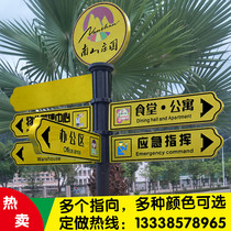 Customized community road sign scenic spot Park signs vertical outdoor road signs guide road direction signs