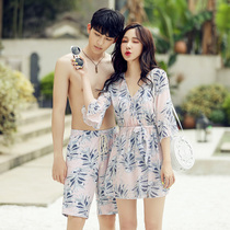 Swimsuit ins style couple swimsuit female 2021 new couple sexy skirt split fashion small fragrance