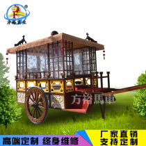 Customized Chinese carriage antique factory commercial exhibition film and television props scenic spot sightseeing reception wrought iron wrought iron car