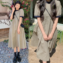 Pregnant women dress dress 2022 new large - code long skirt loose red - leather dress out thin summer