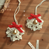 Hand-woven car pendant blessing gift blessing good will come to label birthday gift material bag diy