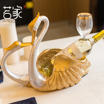 Home red wine cup holder creative wine rack ornaments tall wine decoration upside down wine bottle shelf European wine rack