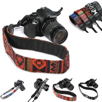 National Wind Order anti-shoulder strap applicable Canon Bentincon Sony micro single-phase machine braces retro soft hanging rope