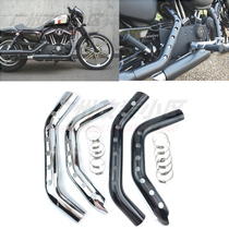 Applicable to Harley XL883 X48 XL1200 modified exhaust pipe front protective cover anti-hot heat shield