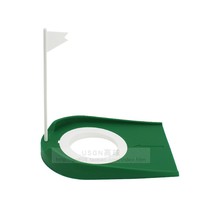 Golf putter exercise indoor putter plate golf hole with flag plastic green hole Cup plate