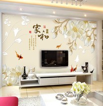 18D bamboo wood fiber integrated wall panel TV background wall simple modern home and living room Film and Television Wall decorative guard plate