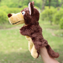 New plush toy hand doll Big Bad Wolf animal shape doll Game props Muppet rabbit and wolf