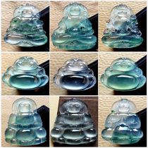 Burmese high ice natural jade green jade Guanyin Buddha male female floating flower Ruyi flower brand pendant men and women