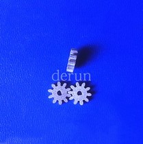 Gear 0 8 modulus 10 tooth D hole inner diameter 2 micro pinion 10 powder metallurgy iron-based metal