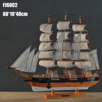 Ocean sailing model desktop ornaments smooth crafts decoration boat office fortune housewarming wedding gifts