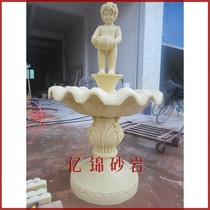 Yijin artificial sandstone fountain sandstone relief-garden landscape sculpture courtyard waterscape-children Fountain