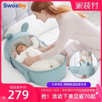 sweeby baby basket out portable car safety sleeping basket newborn discharged bed bed can lie flat