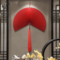 Home wall decoration Chinese living room background wall soft decoration study entrance wall fan wall decoration pendant