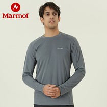 Marmot Groundhog 2021 new male breathable sunscreen UPF50 casual solid color long sleeve quick dry T-shirt