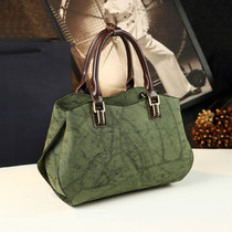 French DUDK designer womens bag large capacity commuter bag shoulder shoulder bag advanced sense retro leather Hand bag tide