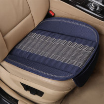 Bamboo charcoal car cushion monolithic four seasons universal linen health care non-slip single rear without backrest three sets of seat cushion