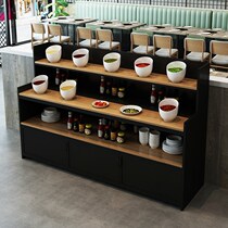 Cold cuisine fruit small ingredients table hot pot restaurant self-service seasoning table cafeteria skewers sauce table dipped for Taiwanese commercial use