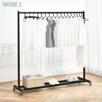 Drying rack floor-to-ceiling indoor bedroom single pole hanging clothes rack home Simple Mobile Bay window balcony cool drying hanger