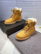 European station new cold-proof couple Australia wool high top plus velvet cotton wool snow boots Martins thick bottom non-slip