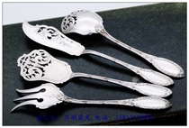 Western antique pure silver collection 1883 Paris Auguste R 100g hollow sterling silver set