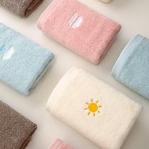  Warm towels pure cotton face washing household cotton water absorption not easy to lose hair wipe hands bathe in summer thin female and male couples