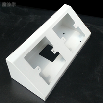 Laboratory stainless steel steel 75 86 socket inclined bottom box double hole test bench side cabinet accessories PP
