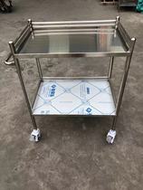 Extra thick stainless steel instrument table Medical hand trolley Instrument car Surgery car Treatment car Drug exchange car Beauty car