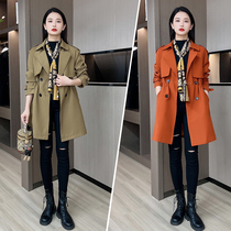This years popular windwear coat woman 2023 Spring and Autumn installed new temperament slim design sensation niche coat