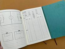 Shang Jutang# Football referee equipped with 11-a-side match record book five-a-side soft copy leather notepad