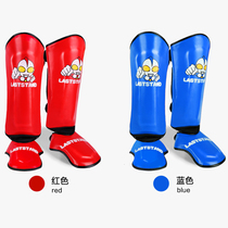 Childrens professional boxing leg guards with shin guards on the back of the feet fighting Muay Thai ankle guards taekwondo training calf guards