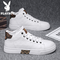 Floral Playboy mens shoes Summer 2022 new casual High Help Shoe sports Little whiteboard shoes European Station mens leather shoes