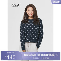 AIGLE AIGLE 21 spring summer JADOMA womens round neck pullover casual knitwear sweater