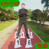 ABS road pier Plastic triangle road pier Obstacle pier Track and field track split road plate