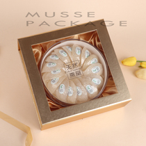 Wood color birds nest box gift box high-grade golden window Cordyceps gift box box empty box box hot sale