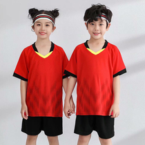 Summer quick-drying childrens badminton suit suit Mens and womens childrens childrens table tennis clothes for primary and secondary school students competition sportswear