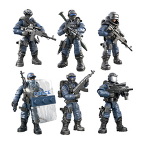 Compatible with mega Gao Ren Tai building block storage box military 6 special forces