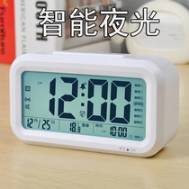 Alarm clock silent bedside electronic alarm smart student with children female multi-function luminous charging small watch cute male