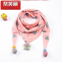 langboer Childrens triangle scarf scarf tide girl 6 months autumn and winter good-looking fashion baby