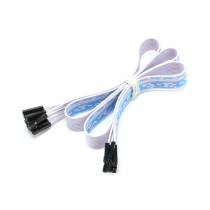  10P DOUBLE-HEADED WEAR DUPONT 1P RUBBER SHELL dupont WIRE No 24 BLUE AND WHITE CABLE CONNECTING WIRE WIRE 2 54MM LONG 60CM