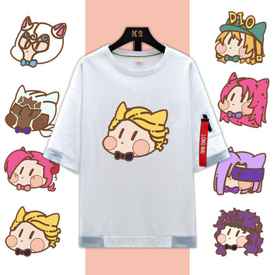 taobao agent Jojo's wonderful adventure fans Dia Poloreiago Gejisya's surrounding trend cotton short -sleeved male EN