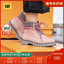 CAT Carter evergreen tooling boots women's martin boots top layer cow leather non-slip light casual boots