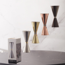 Gold wine set Mr Slim Japanese-style gold ring barter wine measuring cup stainless steel measuring cup gold ring ounce