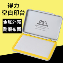 Del blank printing table box lengthy print box 9894 oil-free blank colorless printing table empty printing table box white printing table metal shell iron box small printing table sponge core large non-printing oil