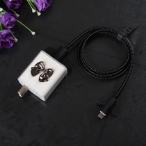 Xiaomi 12 flat 5pro red note11pro note11pro 10pro 10pro k40s k50 67w mobile phone charger shell sub data wire wound rope cartoon stereo protective sleeve