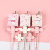 Xiaomi 11 Youth version 10s Red Rice note9pro k30pro k40 10xpro k30s mobile phone charger sticker data cable winding rope cartoon film