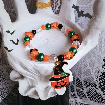 taobao agent Bracelet, orange ghost chain, halloween, Birthday gift