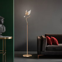 Swan floor lamp post modern light luxury art master bedroom room bedside lamp creative warm living room study lamp