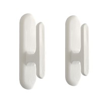  Curtain fixed wall hook Pull rope strap Door curtain retractable wall hook punch-free side storage accessories pair