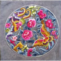 Refined transparent Ogan butterfly flower machine embroidered Chinese style clothing accessories