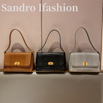 France Sandro Ifashion leather armpit bag 2021 new womens bag messenger shoulder portable small bag